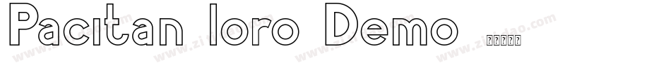 Pacitan loro Demo字体转换